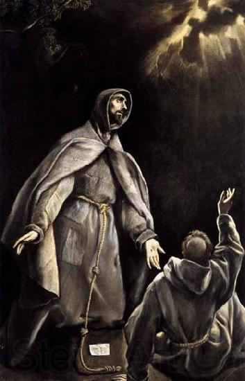 GRECO, El St Francis-s Vision of the Flaming Torch